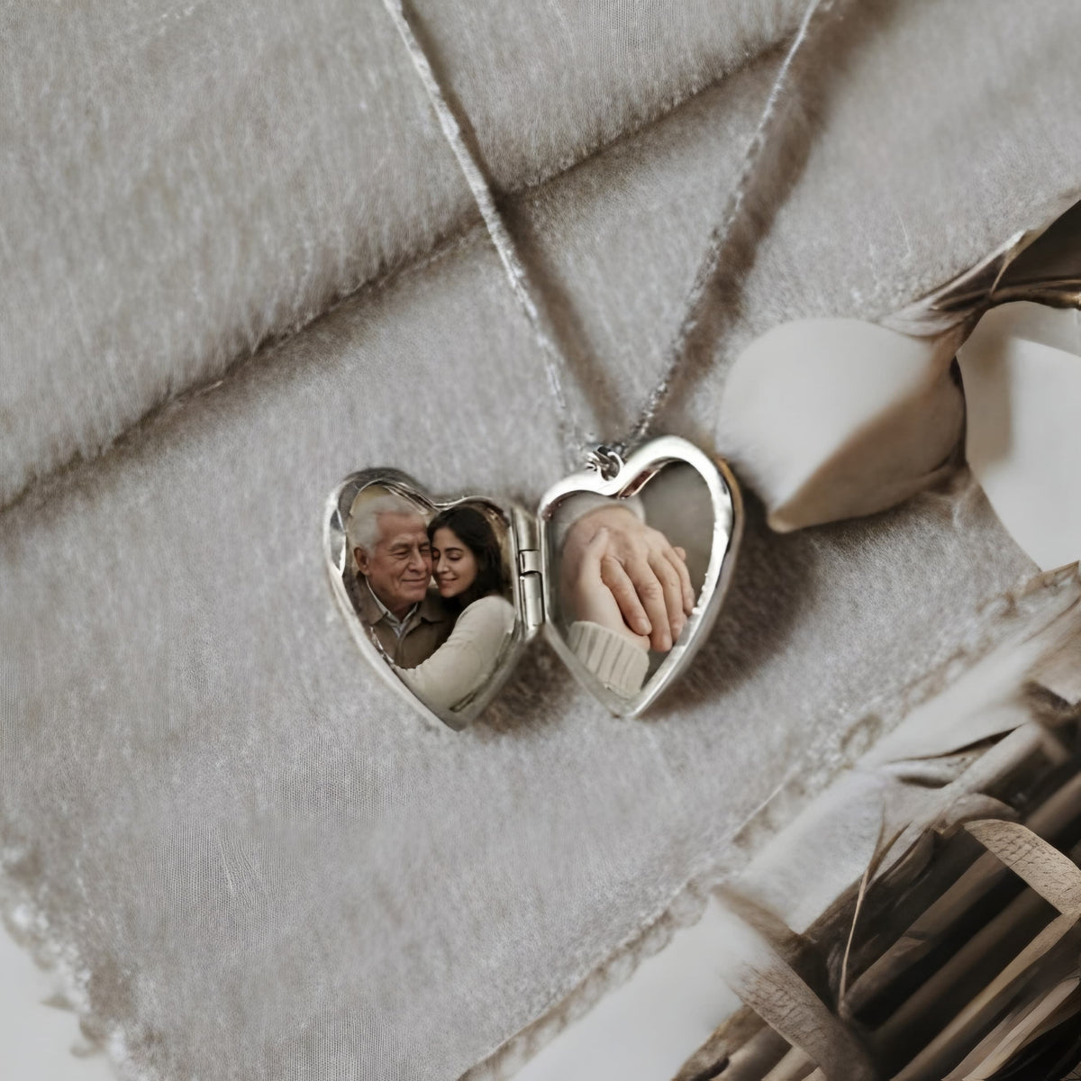Anmoria Moon Locket Necklace